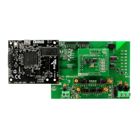 Analog Devices EVAL-AD5326DBZ User Manual