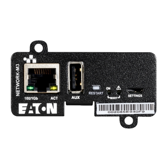 Eaton Network-M3 User Manual