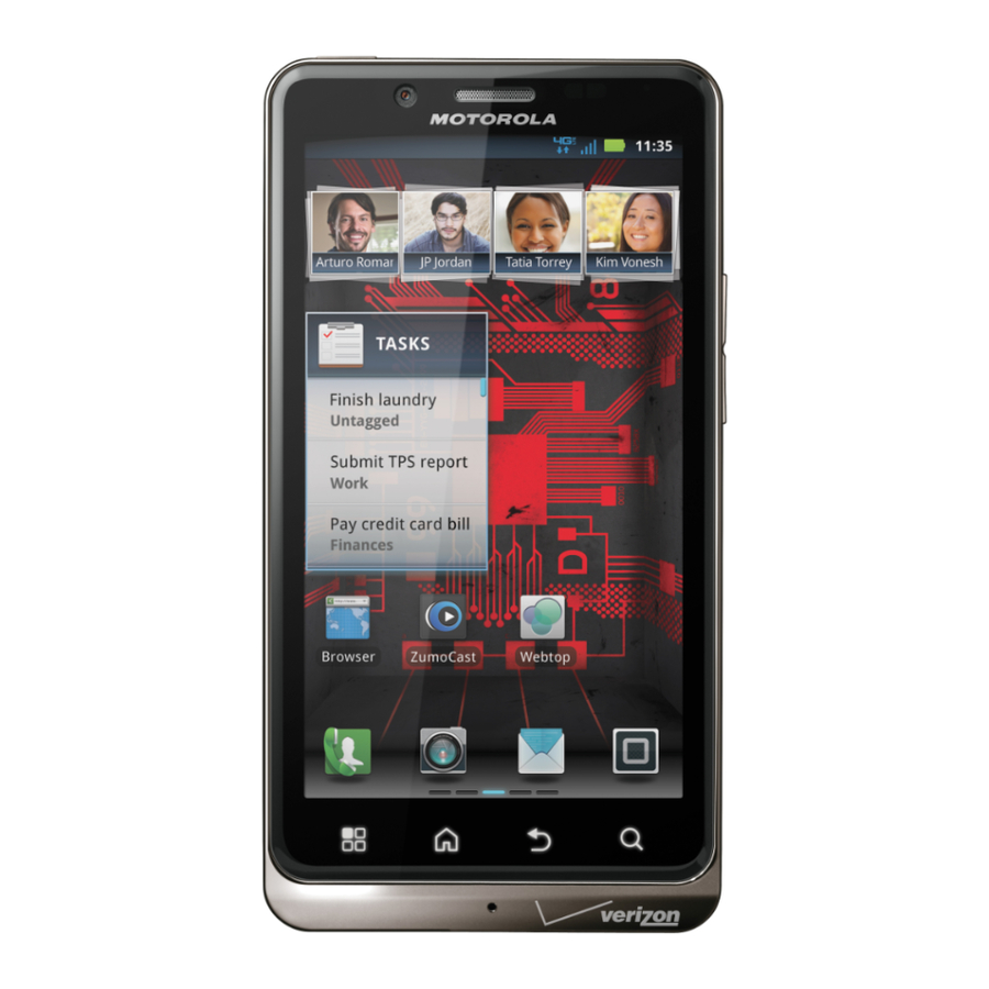 Motorola DROID BIONIC Getting Started Manual