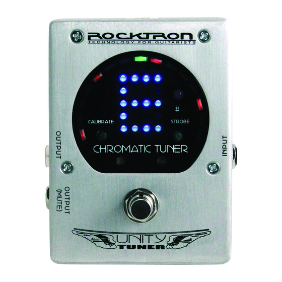 Rocktron Unity Tuner Instruction Manual