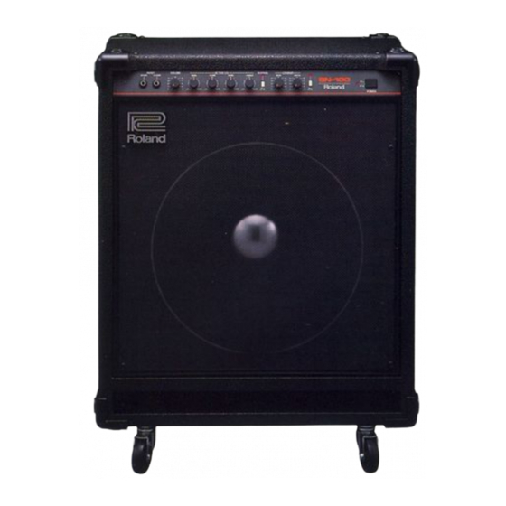 Roland Bass Note BN-60 Owner's Manual