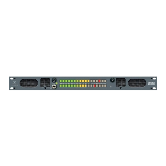 Wohler AMP1A Series User Manual