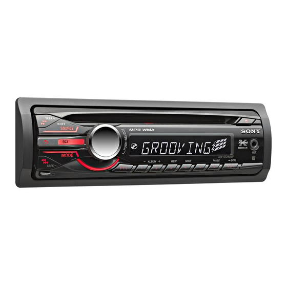 Sony CDX-GT257ME Service Manual