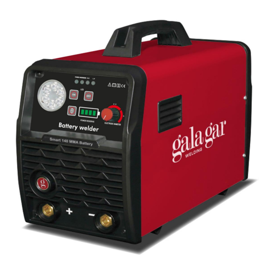gala gar Smart 140 MMA battery Instruction Manual