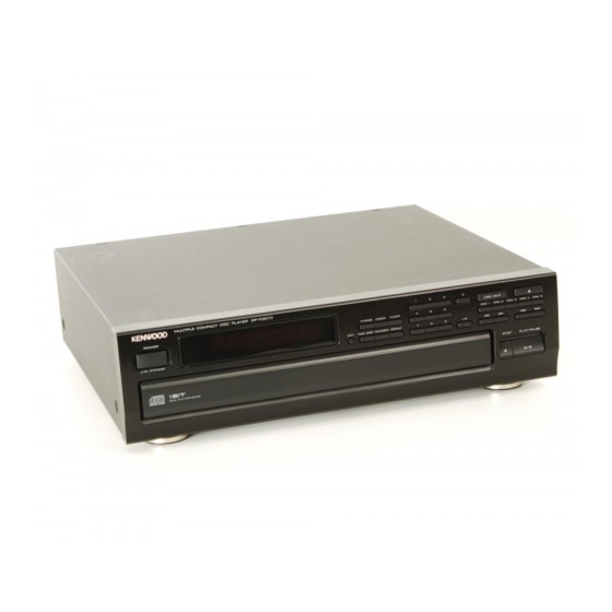 Kenwood DP-R4070 CD Player Changer Manuals