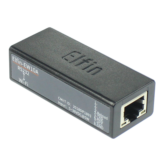 HF Elfin-EW10 Operation Manual