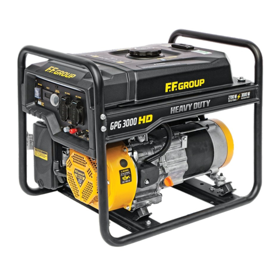 User Manuals: F.F. Group GPG 3000 HD Petrol Generator