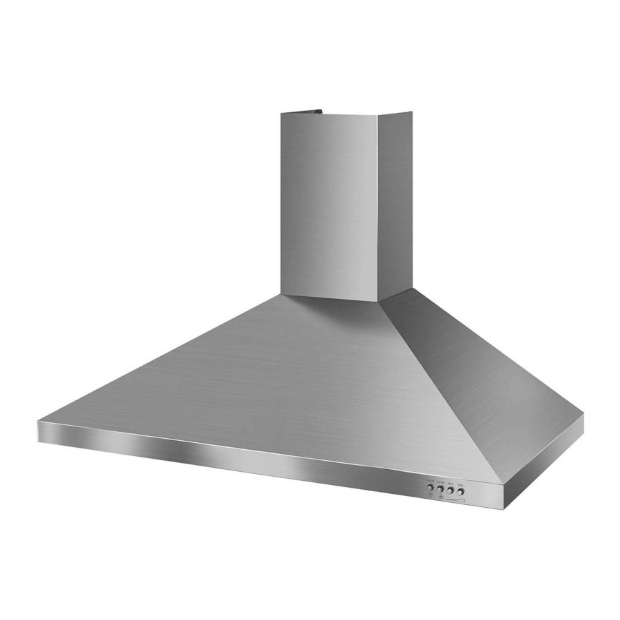 Whirlpool WVW7336JS - 36-inch Vented 300-CFM Wall-Mount Canopy Hood Manual