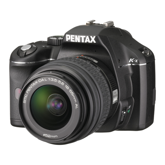 Pentax K-X Operating Manual