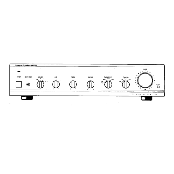 Harman Kardon HK6200 Technical Manual