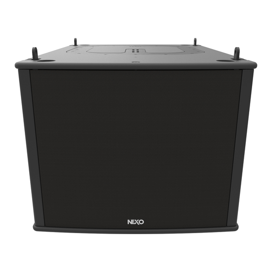 Nexo MSUB15 User Manual
