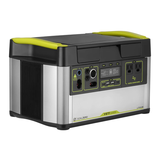 Goalzero YETI 1000 LiTHIUM User Manual