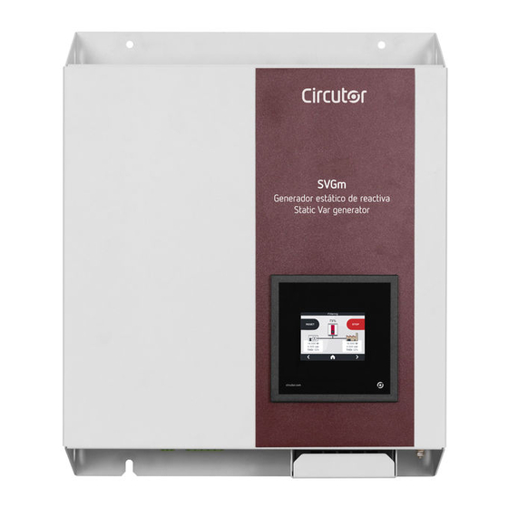 Circutor SVGm Series Instruction Manual
