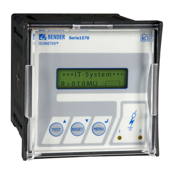 Bender ISOMETER IR1575PG1 Manual