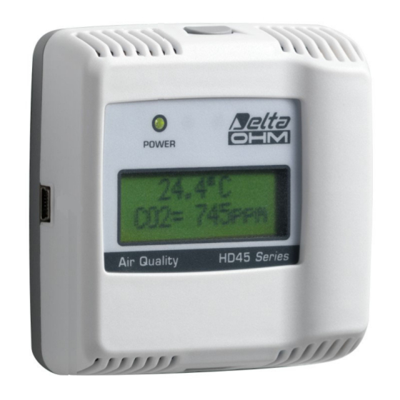 Delta OHM HD45 Series Manual