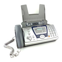 Panasonic KX FP145 - Slim-Design Fax Machine Operating Instructions Manual