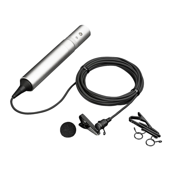 Sony ECM 44B - ECM 44B - Microphone Operating Instructions