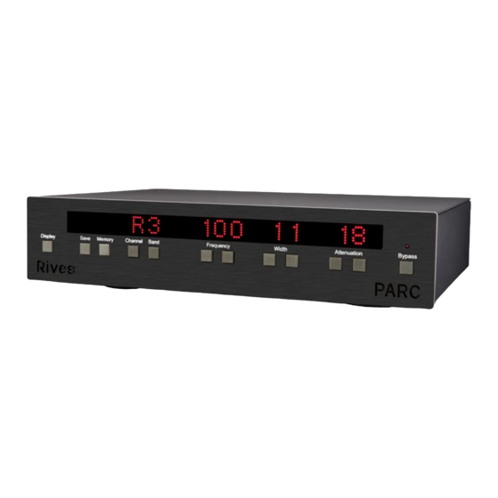 Rives Audio PARC Operator's Manual