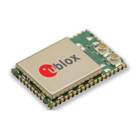 User Manuals: U-blox ODIN-W260 Multiprotocol Modules