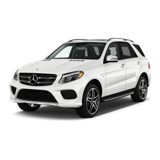 Mercedes-Benz GLE 2018 Supplement To The Owner's Manual