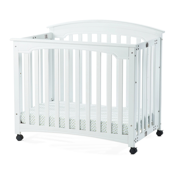 CHILDCRAFT Folding Mini Wood Crib F61301 Assembly Instructions Manual