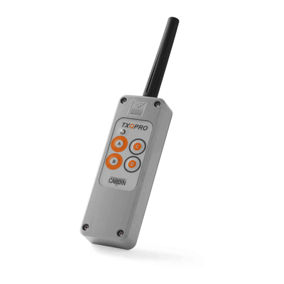 Cardin Elettronica ZVL528.00 Manual