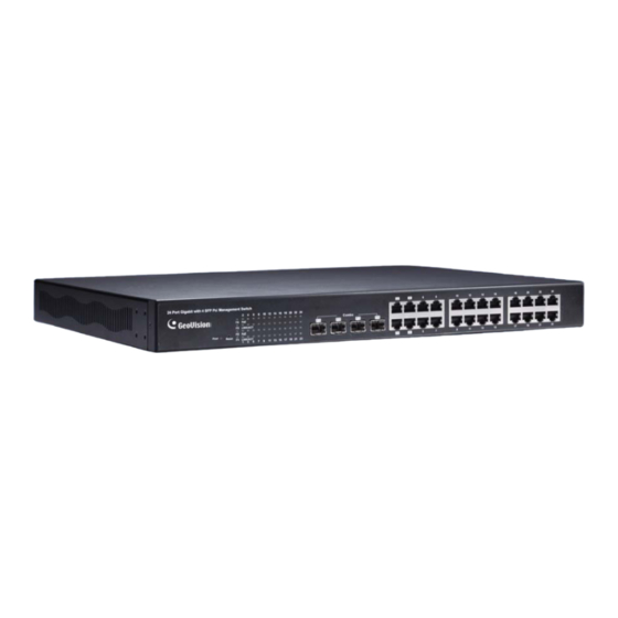 GeoVision GV-POE2411 Quick Start Manual