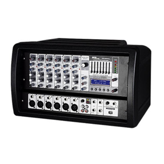 SKP Pro Audio CRX-626MP3 Owner's Manual