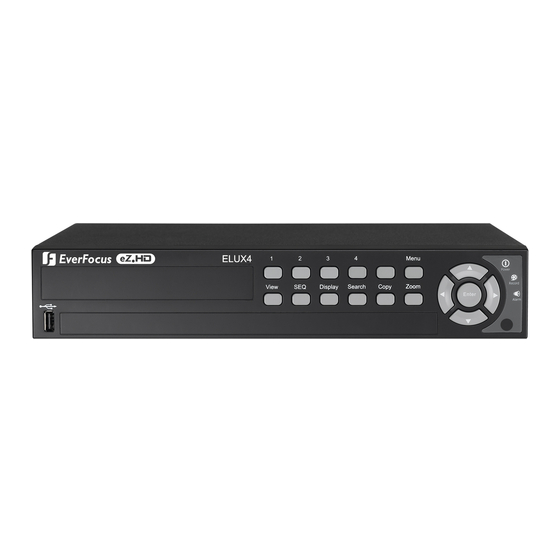 EverFocus eZ.HD ELUX16 Quick Installation Manual