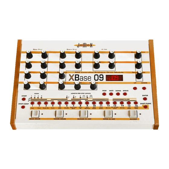 Jomox XBase-09 Quick Start Manual