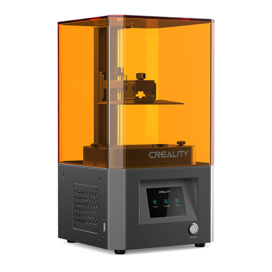 Creality LD-002R Resin 3D Printer Manuals