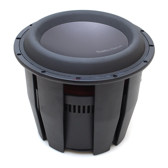 Rockford Fosgate T2D412 Product Brief