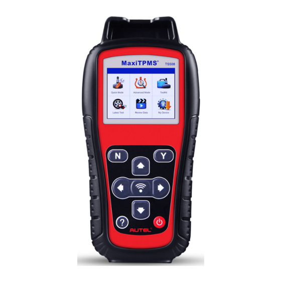 Autel MaxiTPMS TS508 Quick Start Manual