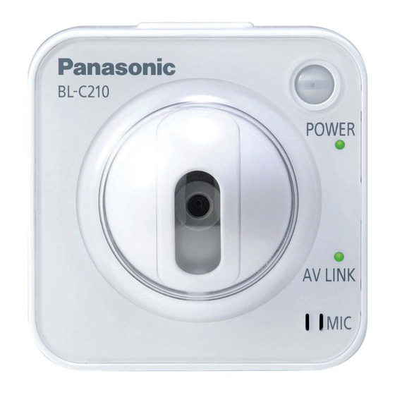 Panasonic BL-C210CE Operating Instructions Manual