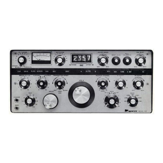 signal one CX-7 Manual