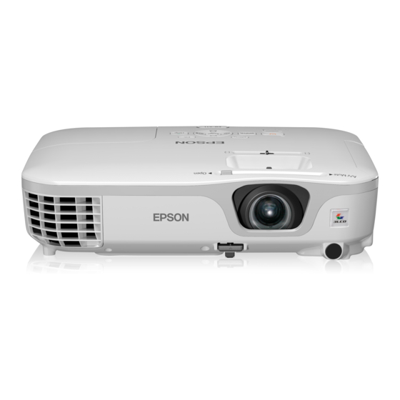 Epson PowerLite X11 LCD Projector Manuals