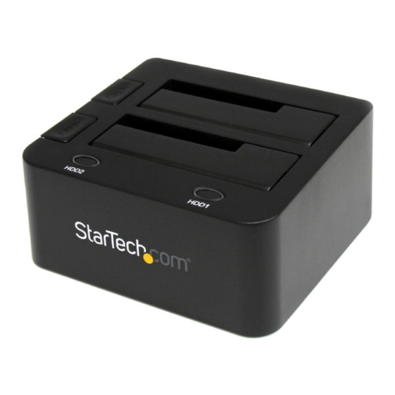 StarTech.com 8STSDOCK2U33 Quick Start Manual
