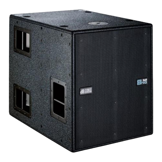 dB Technologies digipro DVA S10DP User Manual