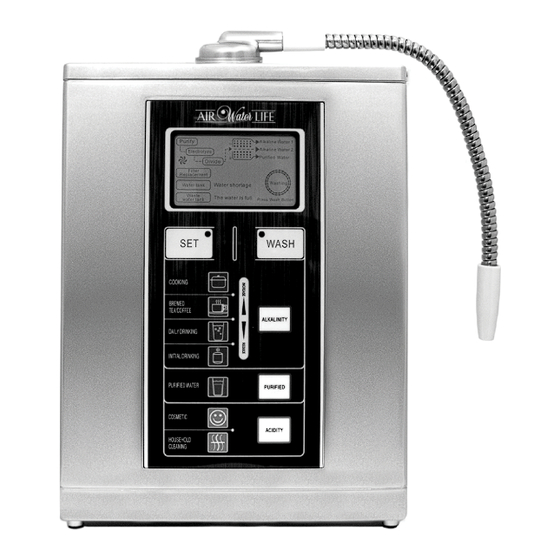 Air Water Life AQUA-IONIZER DELUXE 7.5 Owner's Manual