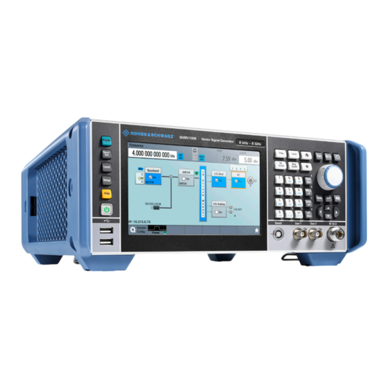 Rohde & Schwarz R&S SMBVB-K363 User Manual