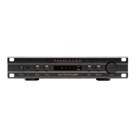 Parasound Zpre2 Specifications