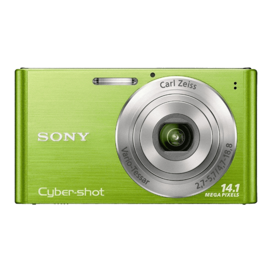 Sony Cyber-shot DSC-W320 Instruction Manual