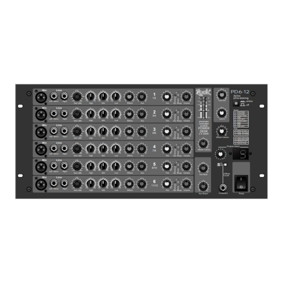 Zeck Audio PD6-12 Owner's Manual