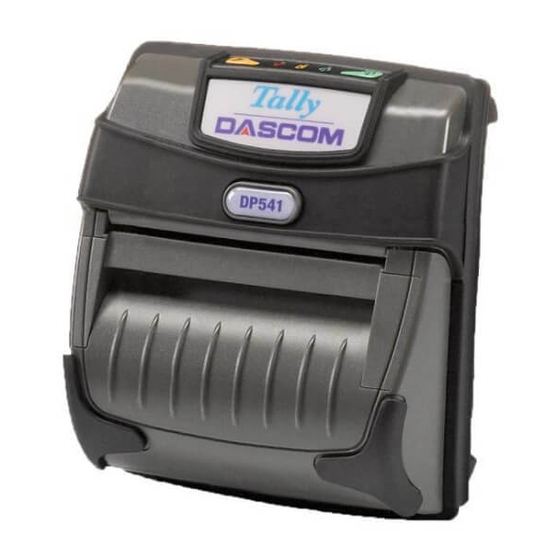 Dascom Tally PrintekMobile DP-541 Series Operator's Manual