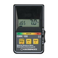 Ghm GREISINGER GMK 100 Operating Manual