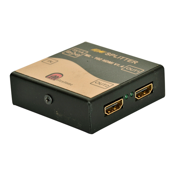 Milestone ML 102 AUDIO VIDEO Manual