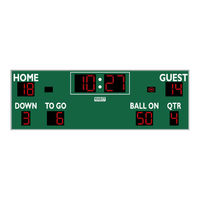 VARSITY Scoreboards VSBX-744LED Installation Instructions Manual