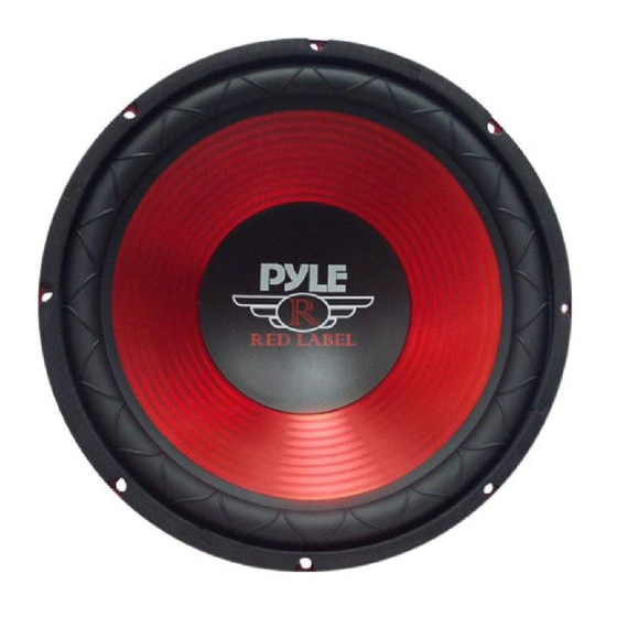 Pyle PLW10BL Specifications