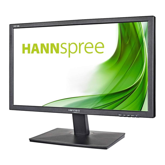 HANNspree HANNS G HE196APB User Manual