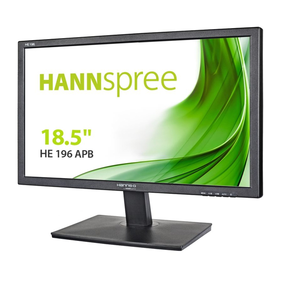 HANNspree HANNS.G HE196APB User Manual